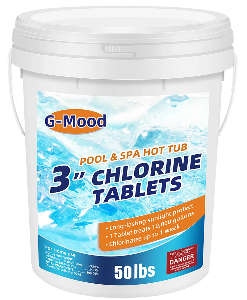 50 LBS 3 inch Chlorine Tablets for Pool chemicals