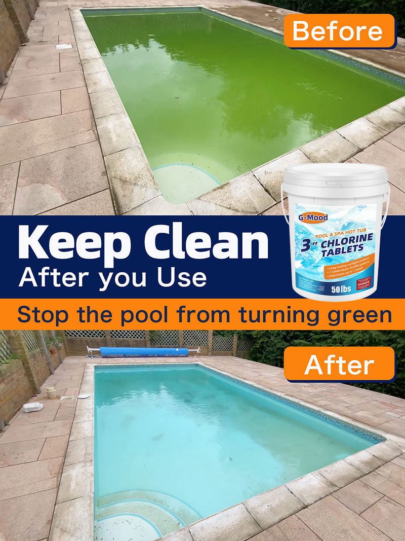 50 LBS 3 inch Chlorine Tablets for Pool chemicals